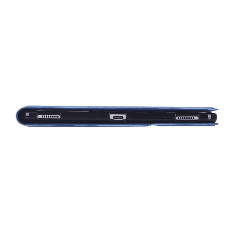 WY-606C Ultra-thin Carbon Fiber Texture PU Leather Stand Cover Case for Samsung Galaxy Tab S5e SM-T720 - Blue-8