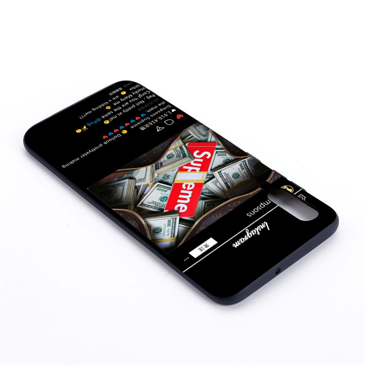 Pattern Printing and Embossment Matte Soft TPU Protective Case Cover for Samsung Galaxy A70 - Instragram Pattern-2