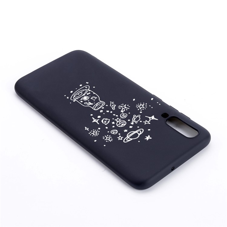 Pattern Printing and Embossment Matte Soft TPU Protective Case Cover for Samsung Galaxy A70 - Wishing Bottle-2