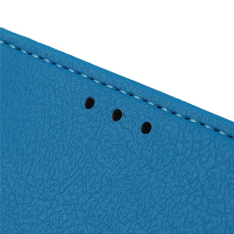 Magnetic Stand PU Leather Phone Cover for Samsung Galaxy A10e - Blue-5