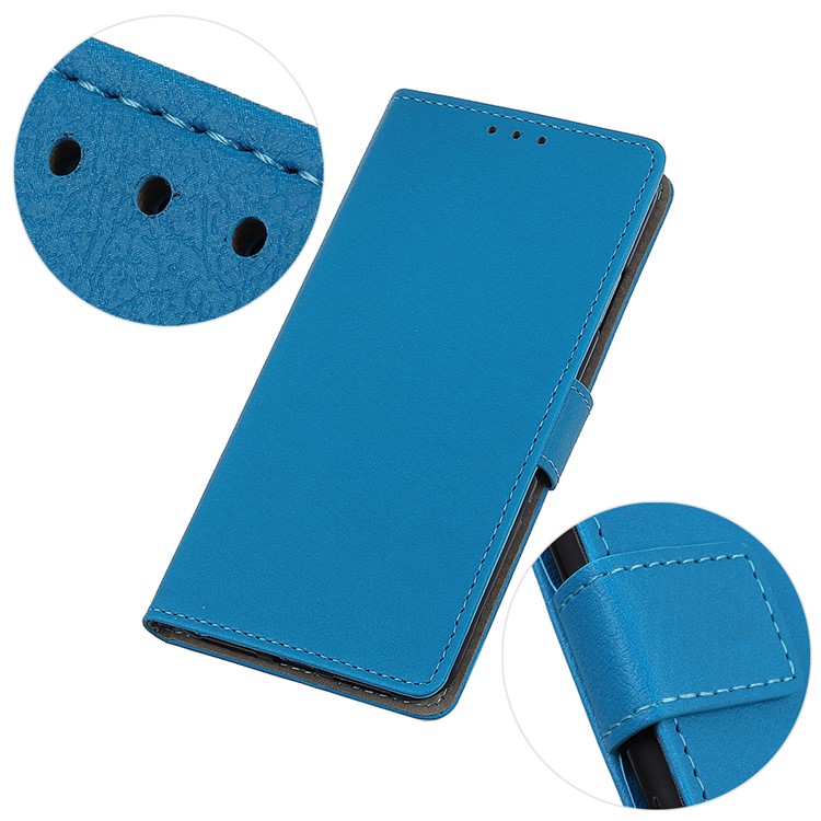 Magnetic Stand PU Leather Phone Cover for Samsung Galaxy A10e - Blue-8