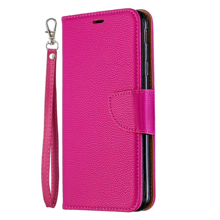 Litchi Skin Leather Wallet Case for Samsung Galaxy J4 Plus - Rose-2