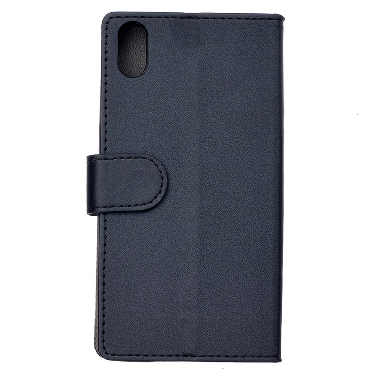 Caso De Capa Protetora De Couro Pu Carteira De Suporte Para Samsung Galaxy A10e - Preto-2