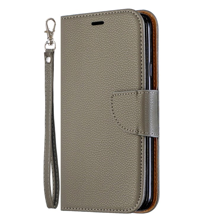 Litchi Texture PU Leather Phone Wallet Stand Cover Case for Samsung Galaxy J4 (2018) - Army Green-2