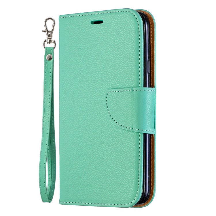 Litchi Texture PU Leather Phone Wallet Stand Cover Case for Samsung Galaxy J4 (2018) - Green-2