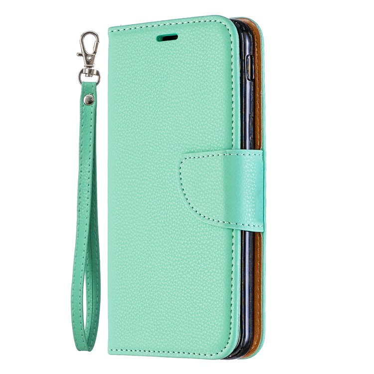 Litchi Texture Leather Wallet Stand Case for Samsung Galaxy J6 (2018) - Green-2