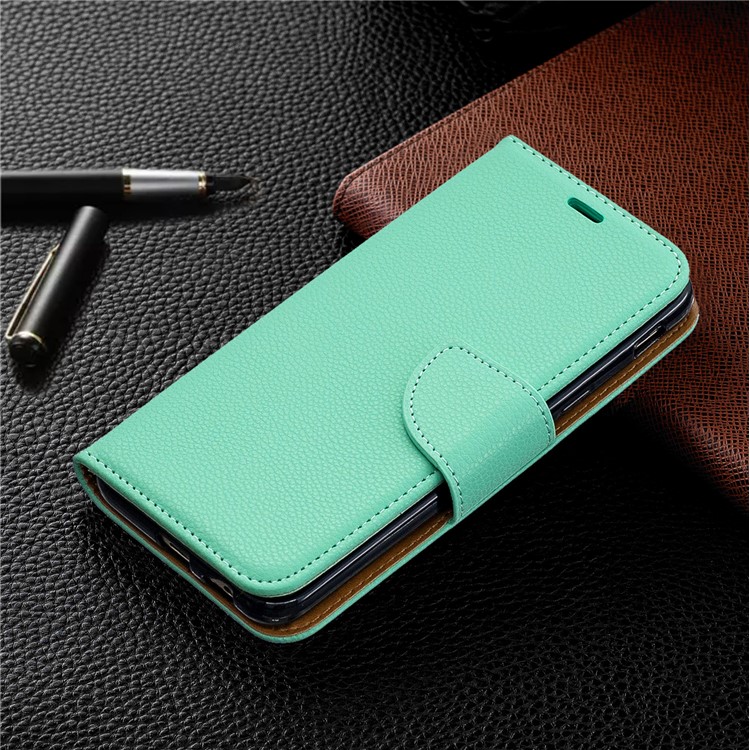 Litchi Texture Leather Wallet Stand Case for Samsung Galaxy J6 (2018) - Green-7