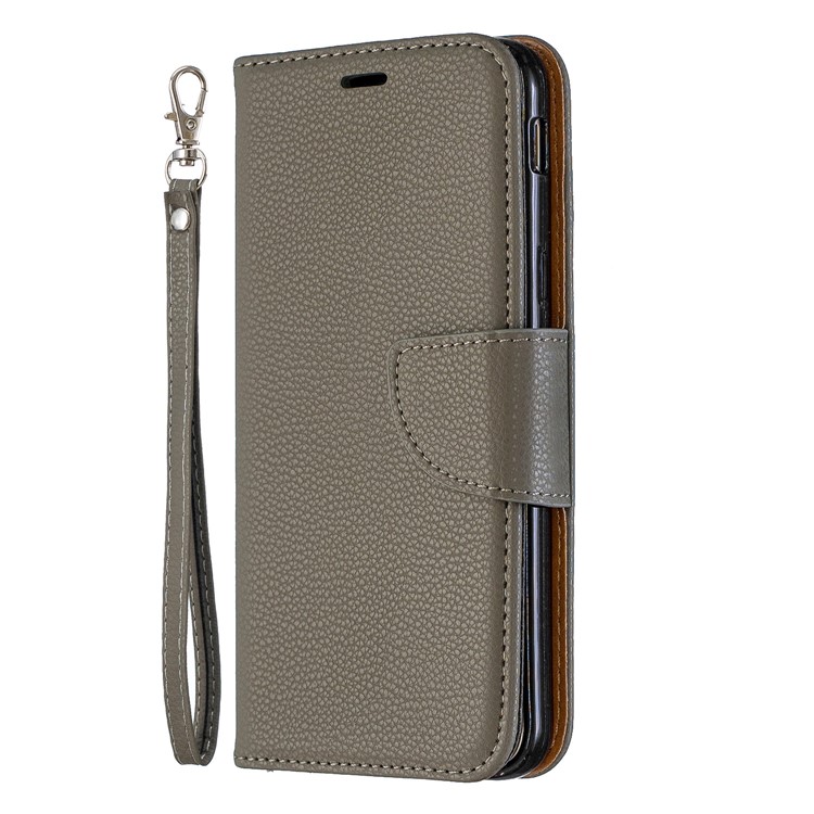 Litchi Texture Leather Wallet Stand Case for Samsung Galaxy J6 (2018) - Army Green-2