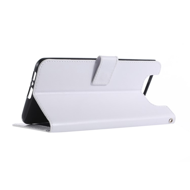 Wallet Stand Crazy Horse Texture Leather Phone Case for Samsung Galaxy A80/A90 - White-5