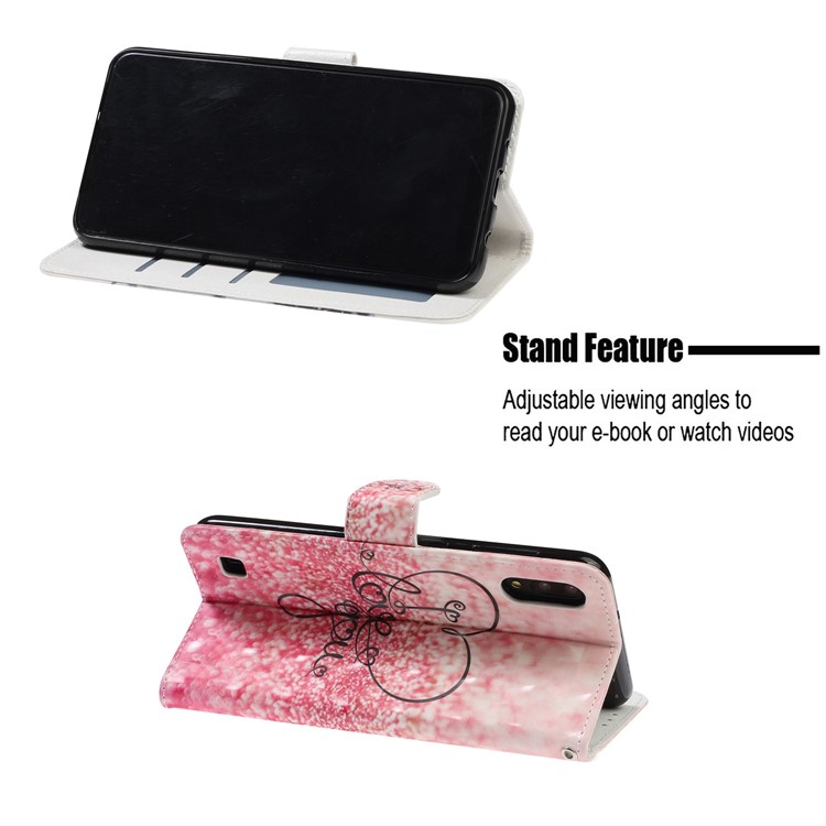Light Spot Decor Pattern Printing Leather Wallet Stand Case for Samsung Galaxy M10 / A10 - Love You-8