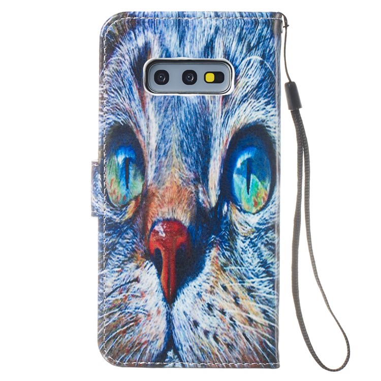 Custodia Per Portafoglio In Pelle Stampa Modello Per Samsung Galaxy S10e - Pittura Ad Olio-4
