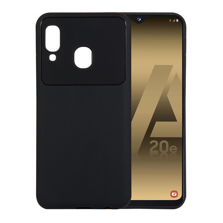Armour Series Soft TPU Phone Cover for Samsung Galaxy A20e - Black-1