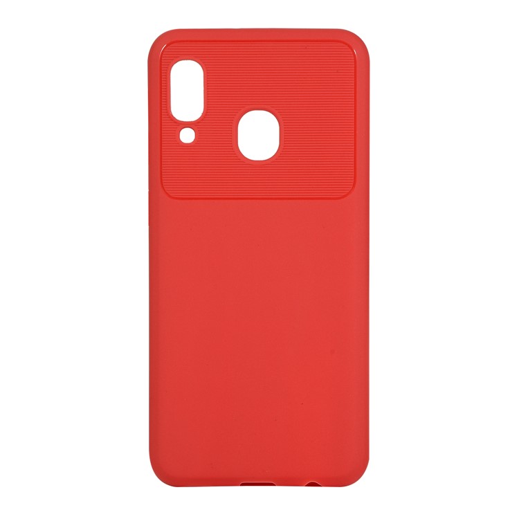 Armour Series Soft TPU Phone Cover for Samsung Galaxy A20e - Red-2