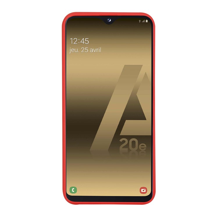 Armour Series Soft TPU Phone Cover for Samsung Galaxy A20e - Red-3