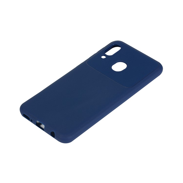 Armour Series Soft TPU Phone Cover for Samsung Galaxy A20e - Blue-4