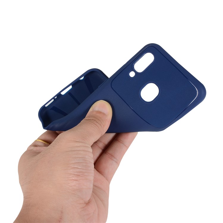 Armour Series Soft TPU Phone Cover for Samsung Galaxy A20e - Blue-5