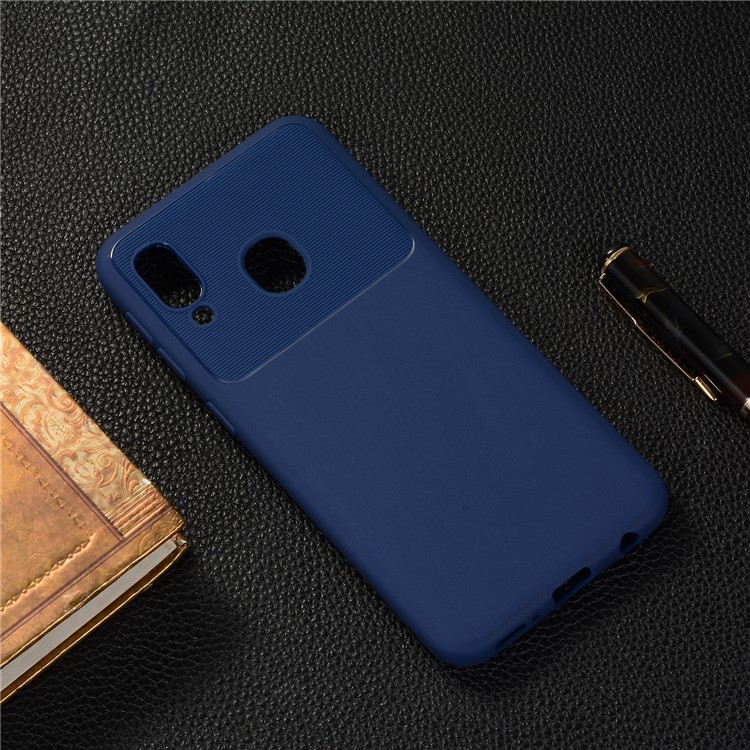 Armour Series Soft TPU Phone Cover for Samsung Galaxy A20e - Blue-6
