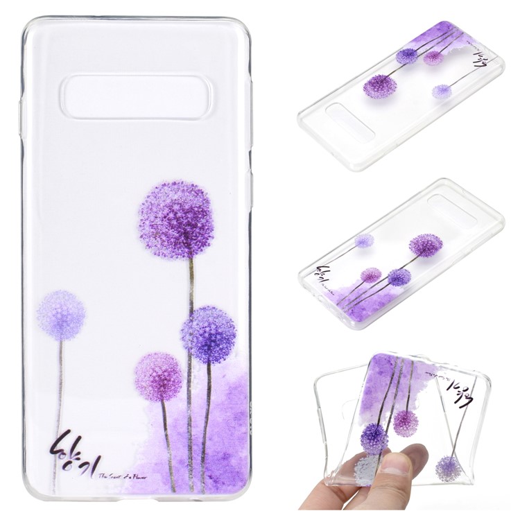 Pattern Printing TPU Case for Samsung Galaxy S10 5G - Dandelion Pattern-1