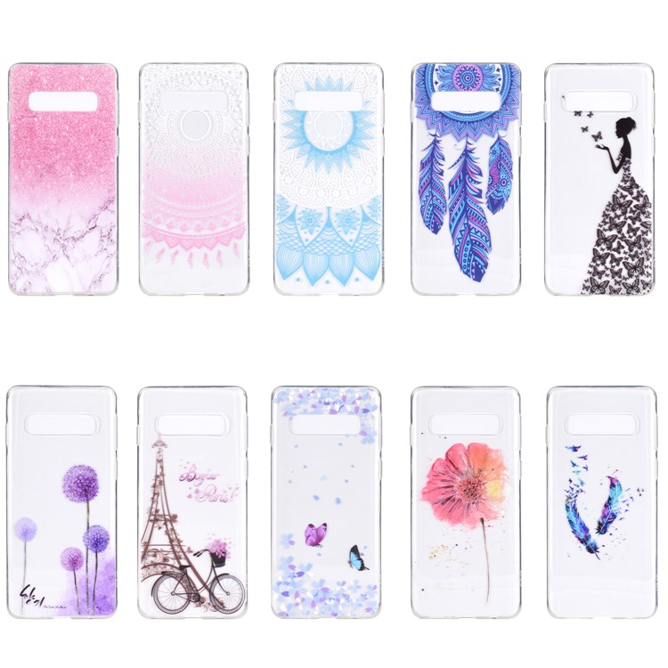Pattern Printing TPU Case for Samsung Galaxy S10 5G - Dandelion Pattern-7