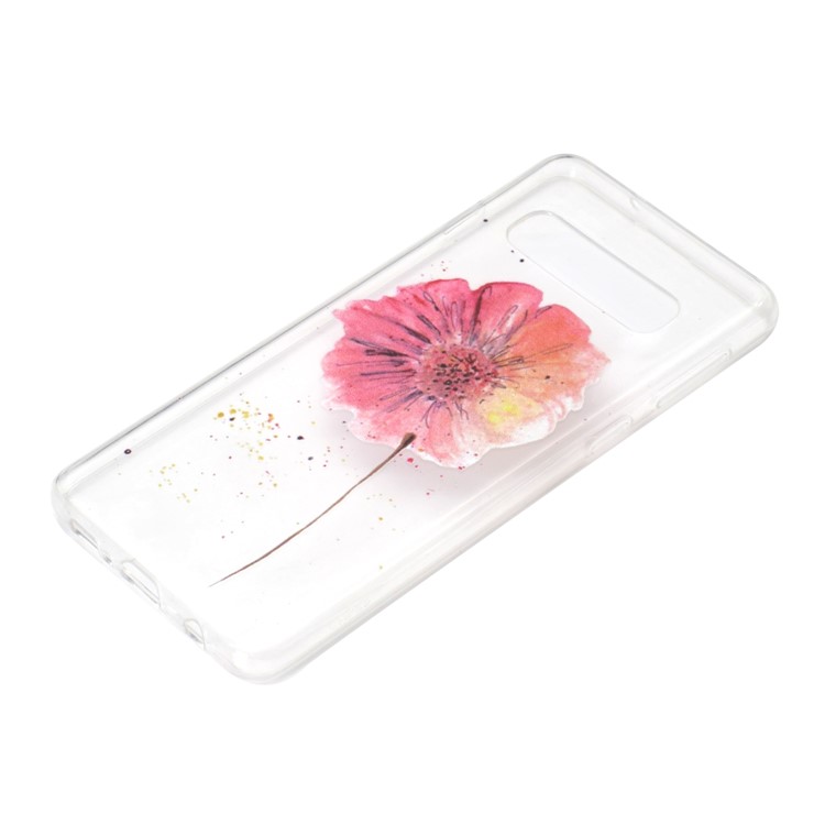 Pattern Printing TPU Case for Samsung Galaxy S10 5G - Beautiful Flower-3