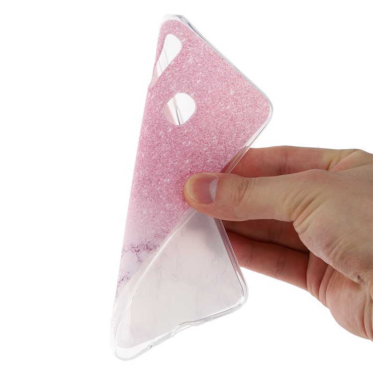 Ultra-thin TPU Phone Protective Case for Samsung Galaxy A20e - Pink Marble Pattern-4