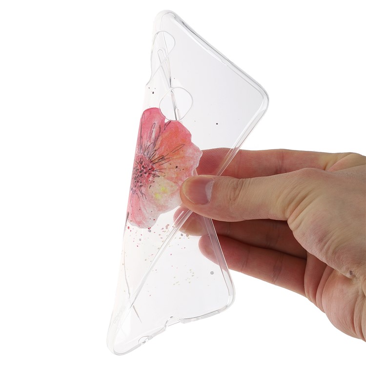 Ultra-thin TPU Phone Protective Case for Samsung Galaxy A20e - Vivid Flower-4