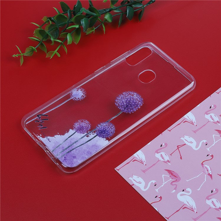 Ultra-thin TPU Phone Protective Case for Samsung Galaxy A20e - Dandelion-1