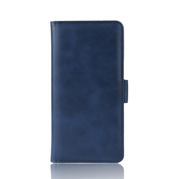 Dual-clasp Leather Wallet Stand Phone Case Cover for Samsung Galaxy A50 - Dark Blue-4