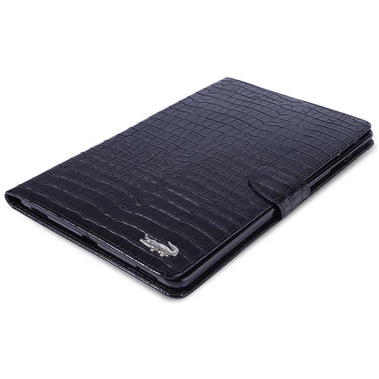 Crocodile Skin Leather Wallet Tablet Case for Samsung Galaxy Tab A 10.1 (2019) T515 / T510 - Black-3