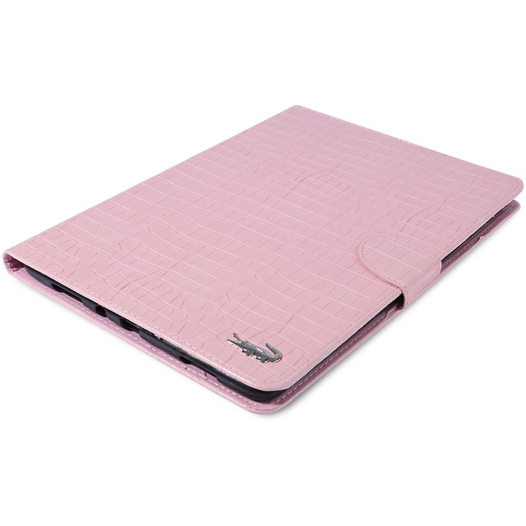 Crocodile Skin Leather Wallet Tablet Case Cover for Samsung Galaxy Tab A 9.7 / T550 - Pink-3