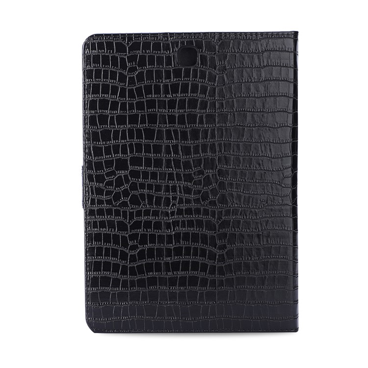 Crocodile Skin Leather Wallet Tablet Case Cover for Samsung Galaxy Tab A 9.7 / T550 - Black-2