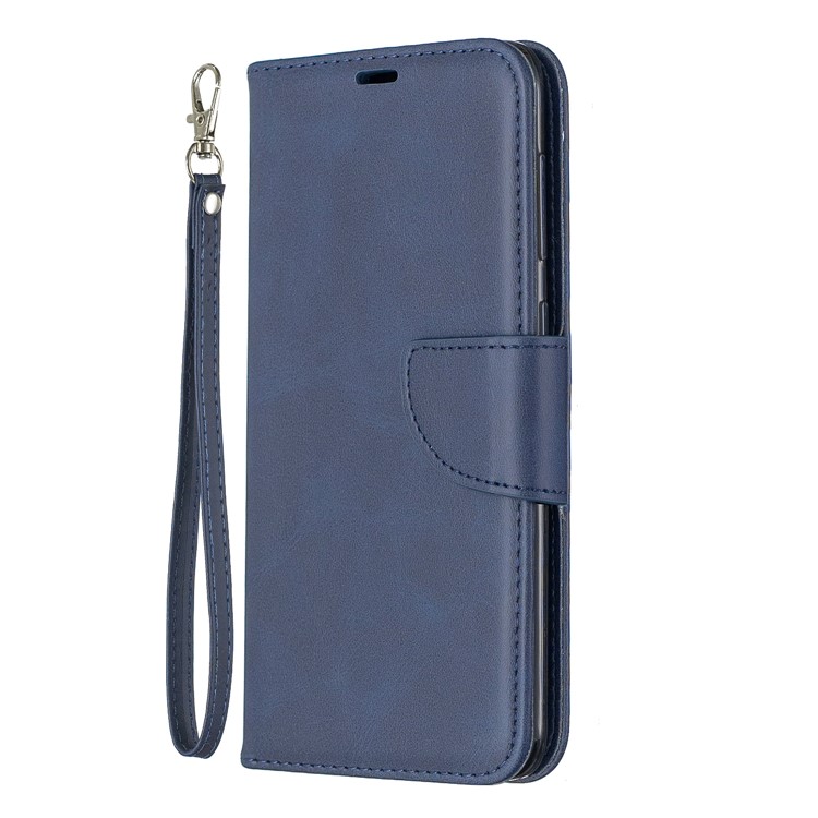 PU Leather Phone Wallet Stand Cover Case for Samsung Galaxy A20 / A30 - Blue-2