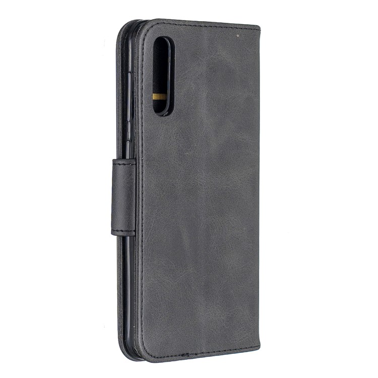 PU Leather Phone Wallet Stand Phone Case for Samsung Galaxy A50 - Dark Grey-3