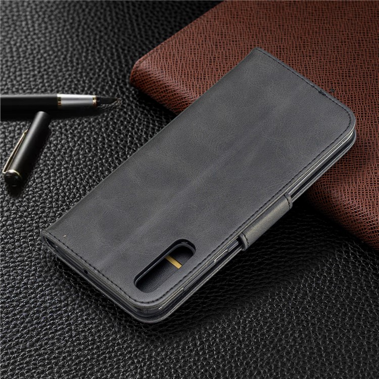 PU Leather Phone Wallet Stand Phone Case for Samsung Galaxy A50 - Dark Grey-8