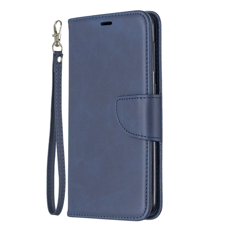 PU Leather Phone Wallet Stand Phone Case for Samsung Galaxy A50 - Blue-2
