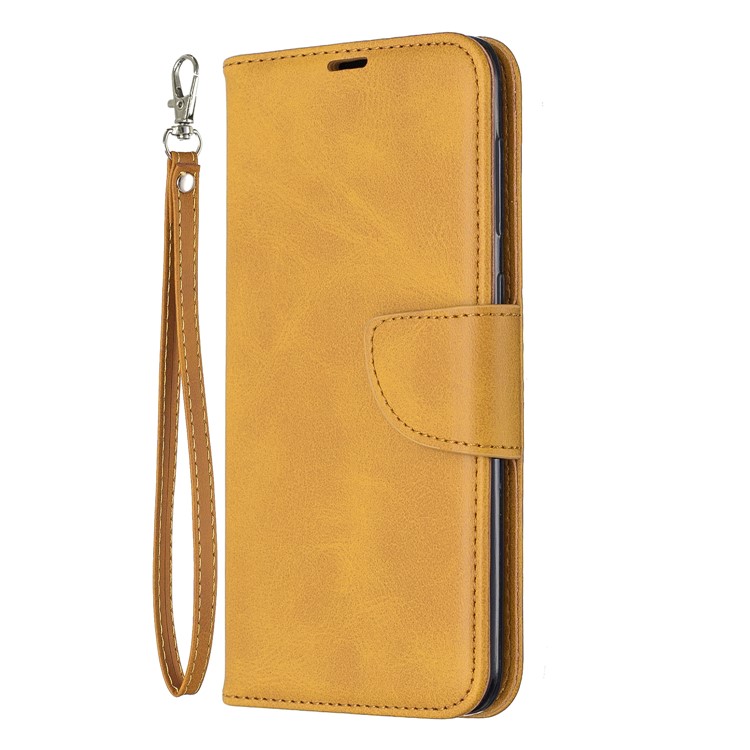PU Leather Phone Wallet Stand Phone Case for Samsung Galaxy A50/A50s/A30s - Light Brown-2
