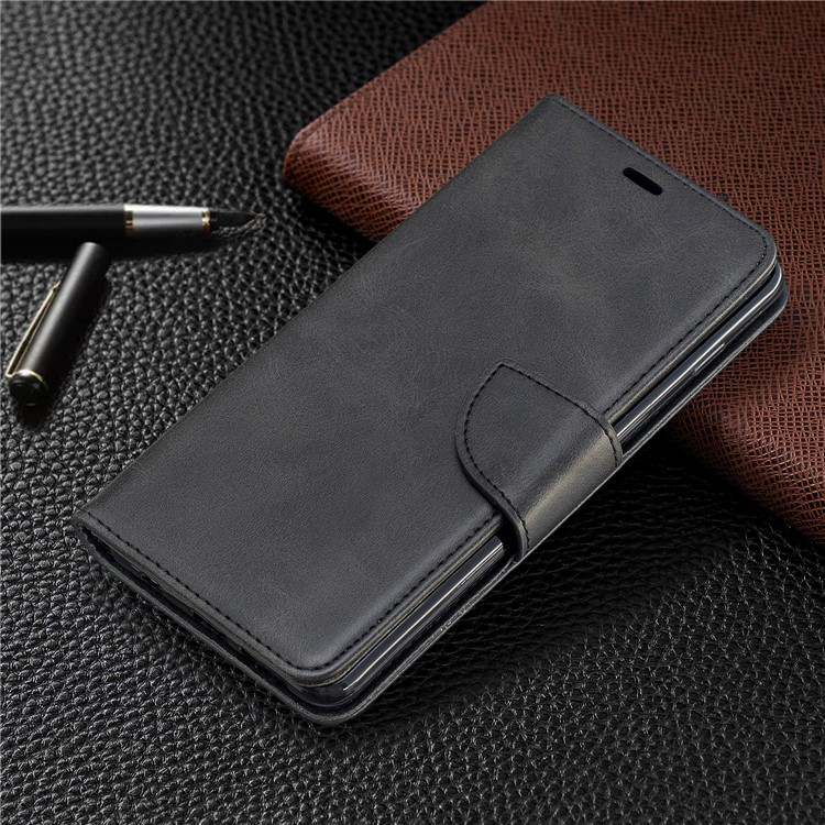 PU Leather Wallet Stand Phone Cover Case for Samsung Galaxy S10 Plus - Dark Grey-7