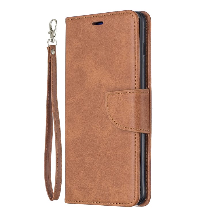 PU Leather Wallet Stand Phone Cover Case for Samsung Galaxy S10 Plus - Brown-2