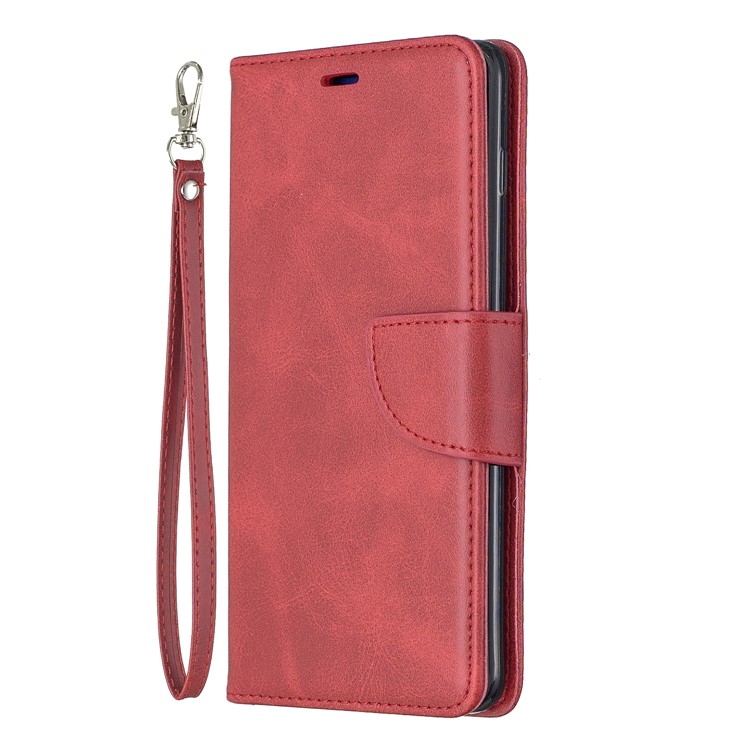 Etui Portefeuille En Cuir PU Pour Samsung Galaxy S10 Plus - Rouge-2