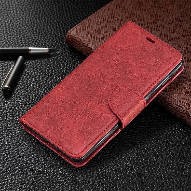 Etui Portefeuille En Cuir PU Pour Samsung Galaxy S10 Plus - Rouge-7