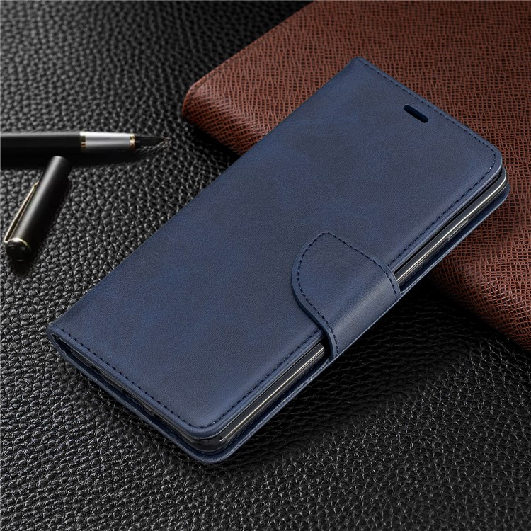 PU Кожаный Кошелек Подставка Для Телефона Чехол Для Samsung Galaxy S10 Плюс - Синий-7