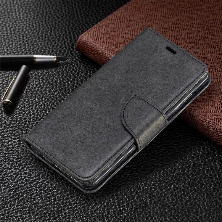 PU Leather Wallet Cover Phone Case for Samsung Galaxy S10 - Dark Grey-7