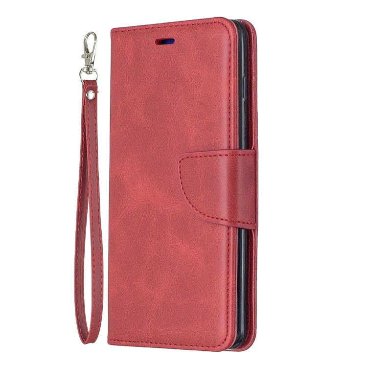PU Leather Wallet Cover Phone Case for Samsung Galaxy S10 - Red-2