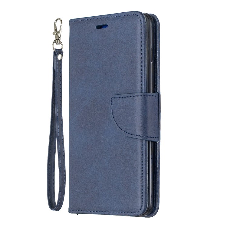 PU Leather Wallet Cover Phone Case for Samsung Galaxy S10 - Blue-2