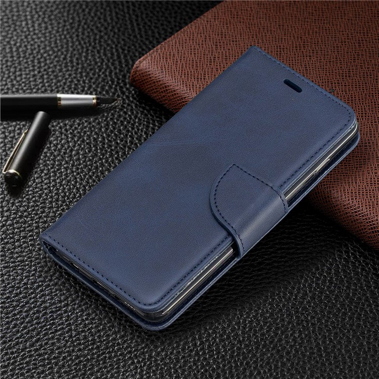 PU Leather Wallet Cover Phone Case for Samsung Galaxy S10 - Blue-7