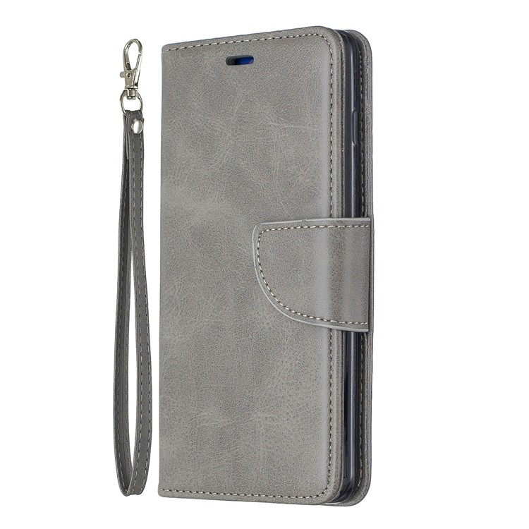 PU Leather Wallet Cover Phone Case for Samsung Galaxy S10 - Light Grey-2