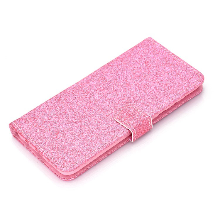 Funda Flash De Piel En Polvo Para El Teléfono Samsung Galaxy A20E - Rosado-8
