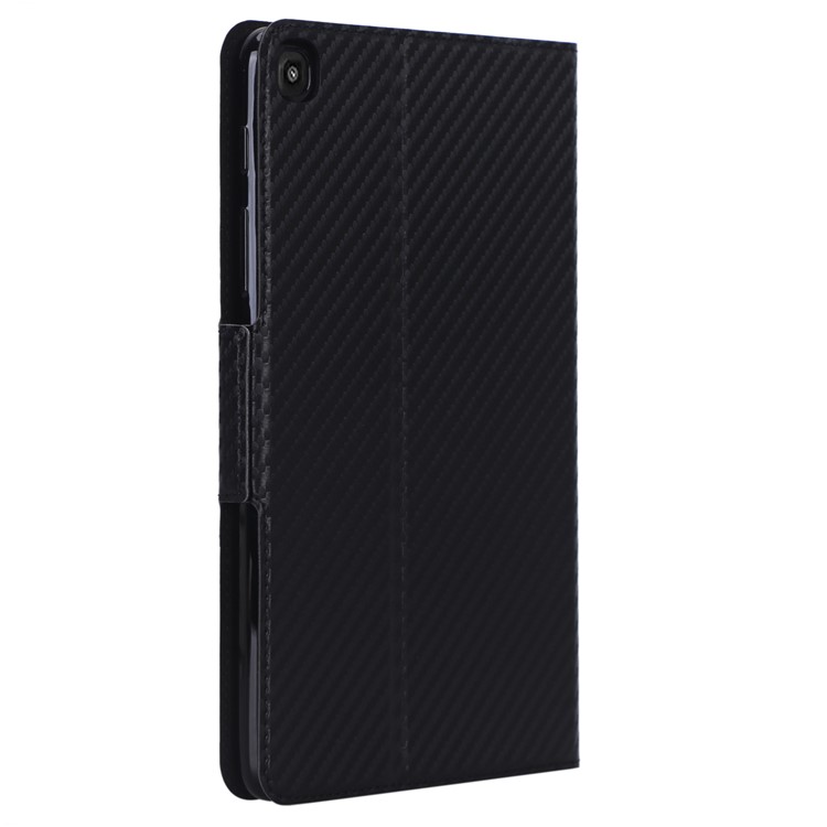 Carbon Fiber Texture Ultra-thin Stand Leather Tablet Case for Samsung Galaxy Tab A 8 (2019) - Black-4