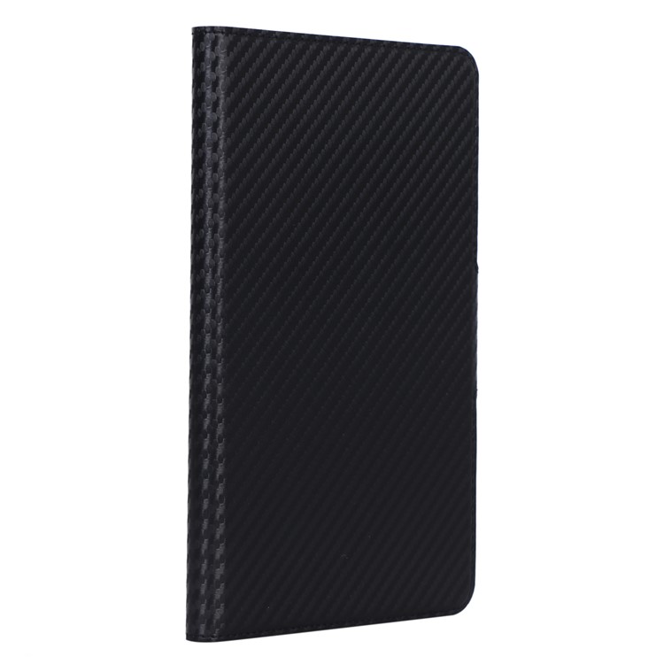 Carbon Fiber Texture Ultra-thin Stand Leather Tablet Case for Samsung Galaxy Tab A 8 (2019) - Black-5