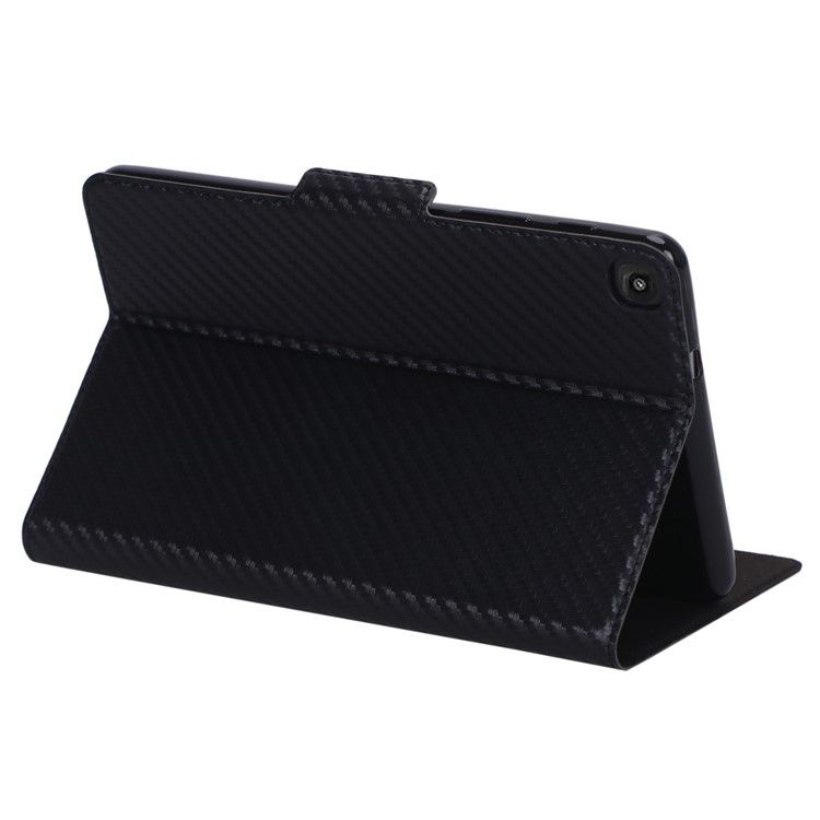 Carbon Fiber Texture Ultra-thin Stand Leather Tablet Case for Samsung Galaxy Tab A 8 (2019) - Black-8